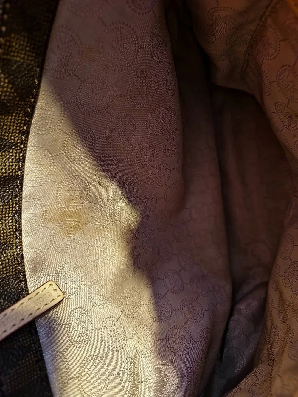 Michael Kors Jet Set Signature Logo East West Large Tote Shoulder Travel Bag